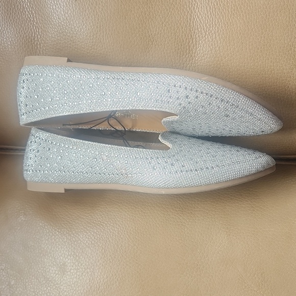 Set of Metallic Rhinestone Smoker Shoes! NEW! Rampage. 2 Pairs Blingy!! - Picture 7 of 16